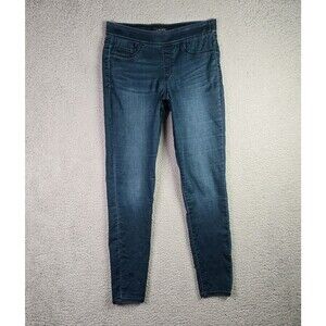 Nine West Womens Pull On Jeans 10 Dark Wash Skinny Stretch Comfort Legging Denim